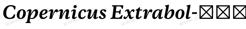 Copernicus Extrabol字体转换 Copernicus Extrabol字体转换